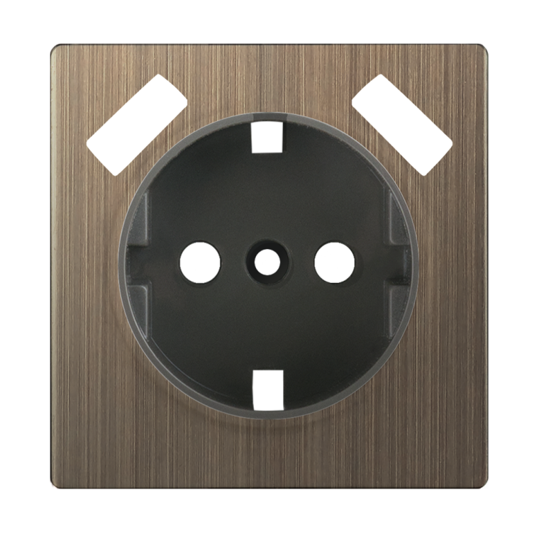Лицевая панель для розетки IP20 с USB зарядкой. Цвет Бронза. Werkel (Веркель). Встраиваемые механизмы. WL12-USB-CP. a037205