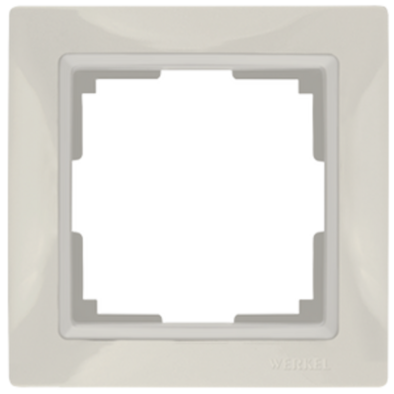 Рамка на 1 пост. Цвет Слоновая кость. Werkel (Веркель). Snabb basic. WL03-Frame-01 Слоновая кость. a036630