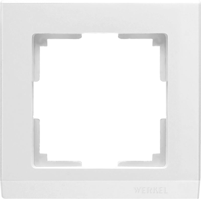 Рамка на 1 пост. Цвет Белый. Werkel (Веркель). Stark. WL04-Frame-01-white Белый. a028921