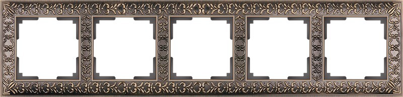 Рамка на 5 постов. Цвет Бронза. Werkel (Веркель). Antik. WL07-Frame-05 Бронза. a030758