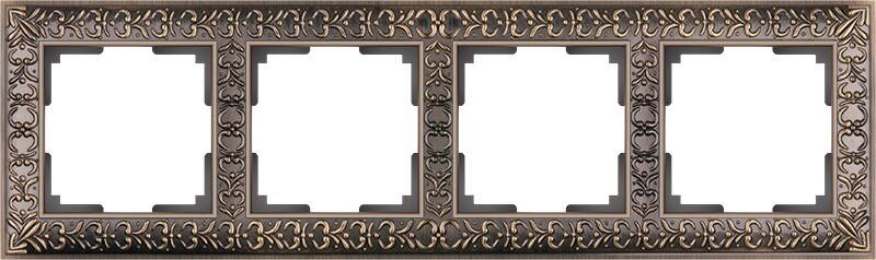 Рамка на 4 поста. Цвет Бронза. Werkel (Веркель). Antik. WL07-Frame-04 Бронза. a029841