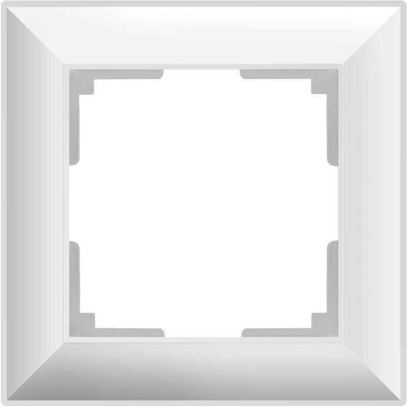 Рамка на 1 пост. Цвет Белый. Werkel (Веркель). Fiore. WL14-Frame-01 Белый. a038837