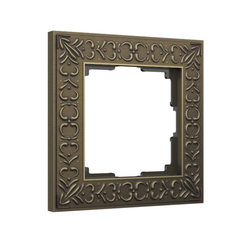 Рамка на 1 пост. Цвет Бронза. Werkel (Веркель). Antik. WL07-Frame-01 Бронза. a029838