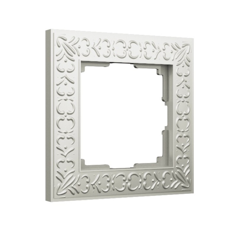 Рамка на 1 пост. Цвет Жемчужный. Werkel (Веркель). Antik. WL07-Frame-01 Жемчужный. a031782