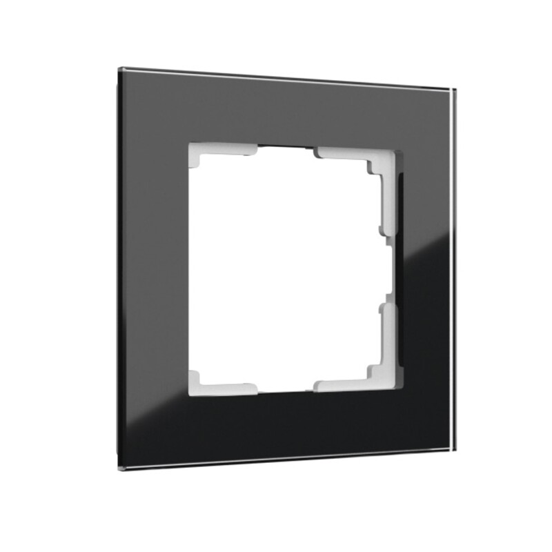 Рамка на 1 пост. Цвет Чёрный. Werkel (Веркель). Favorit. WL01-Frame-01 Чёрный. a031797