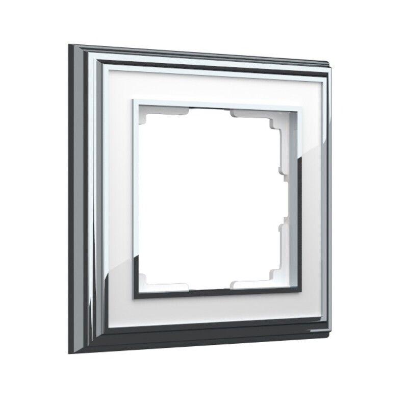 Рамка на 1 пост. Цвет Хром белый. Werkel (Веркель). Palacio. WL17-Frame-01 Хром белый. a037692