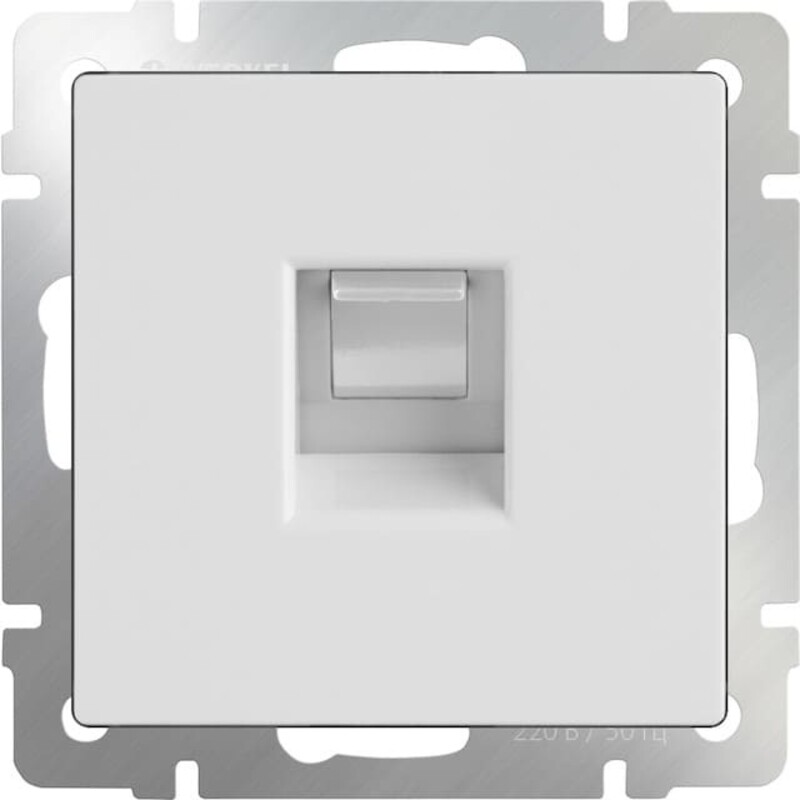 Розетка компьютерная RJ-45. Цвет Белый. Werkel (Веркель). Встраиваемые механизмы. W1181001 - a051136