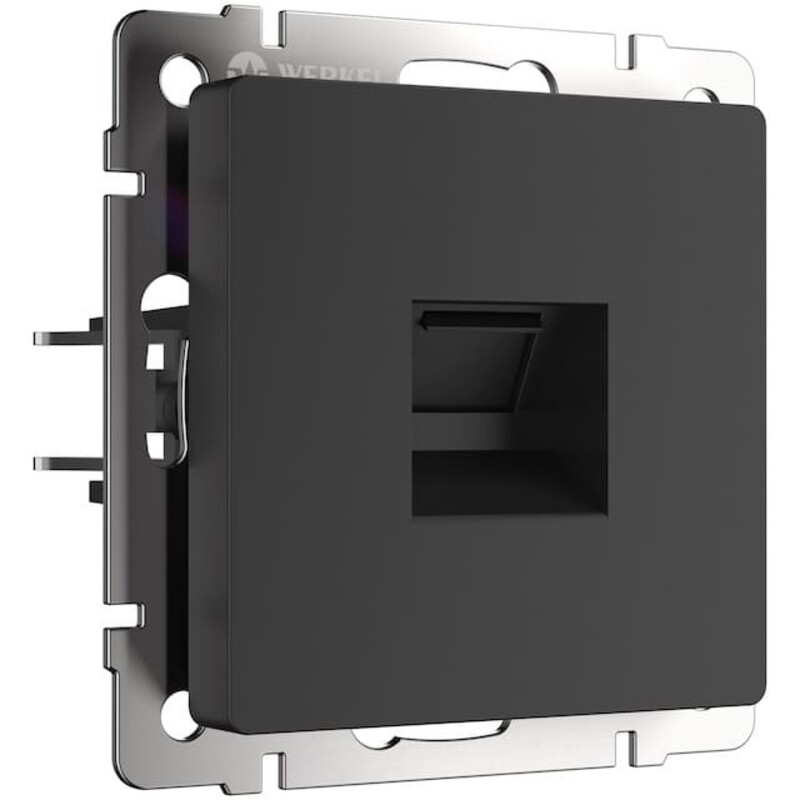 Розетка компьютерная RJ-45. Цвет Чёрный. Werkel (Веркель). Встраиваемые механизмы. W1181008 - a051606