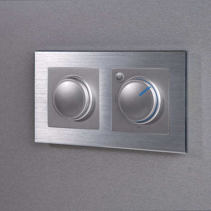 Рамка на 2 поста. Цвет Серебряный. Werkel (Веркель). Aluminium. W0021706 - a050957