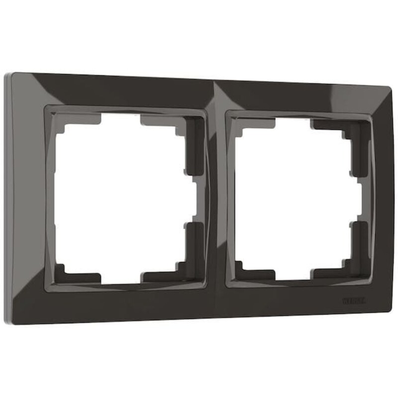 Рамка на 2 поста. Цвет Серо-коричневый. Werkel (Веркель). Snabb basic. W0022007 - a051294