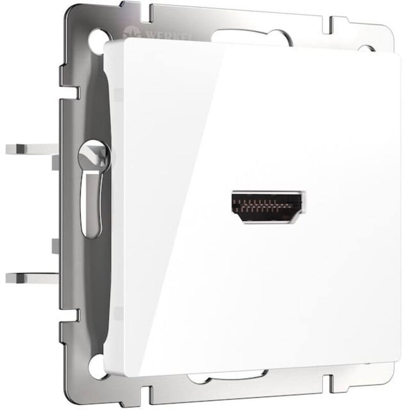 Розетка HDMI. Цвет Белый. Werkel (Веркель). Встраиваемые механизмы. W1186001 - a051121
