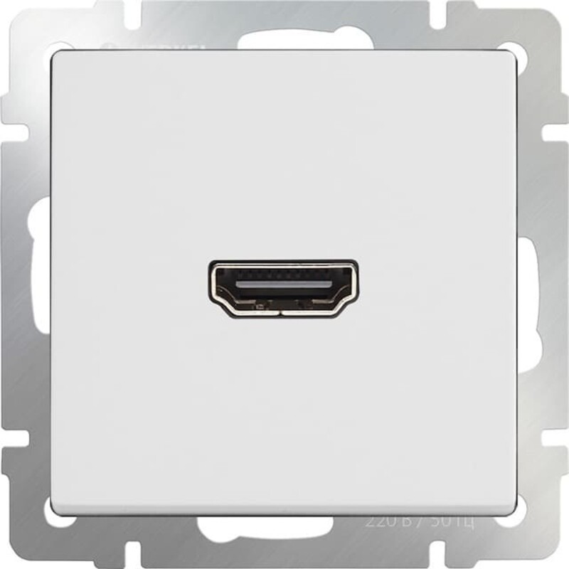 Розетка HDMI. Цвет Белый. Werkel (Веркель). Встраиваемые механизмы. W1186001 - a051121