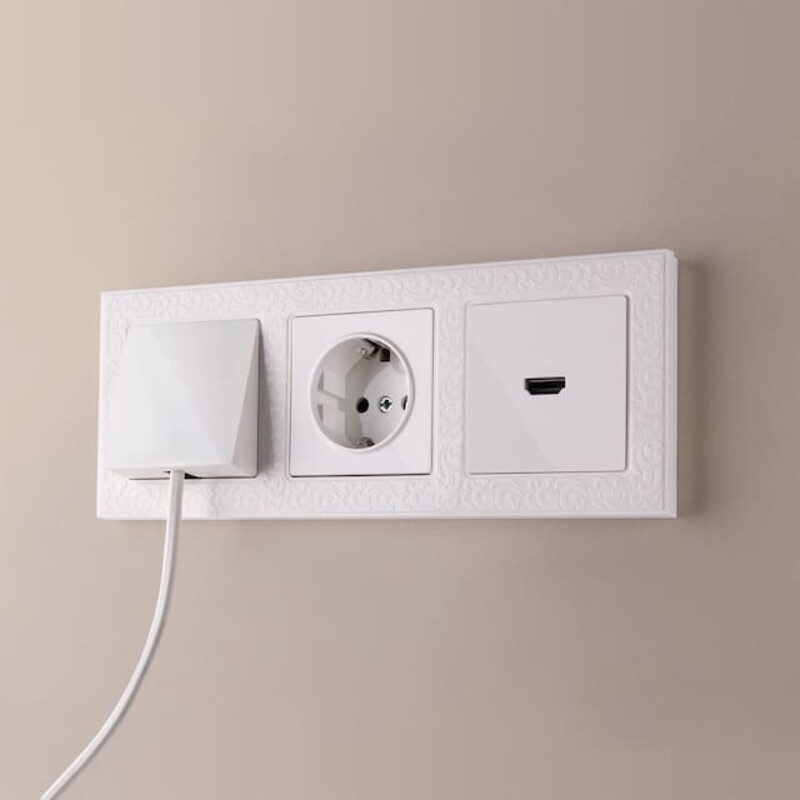 Розетка HDMI. Цвет Белый. Werkel (Веркель). Встраиваемые механизмы. W1186001 - a051121