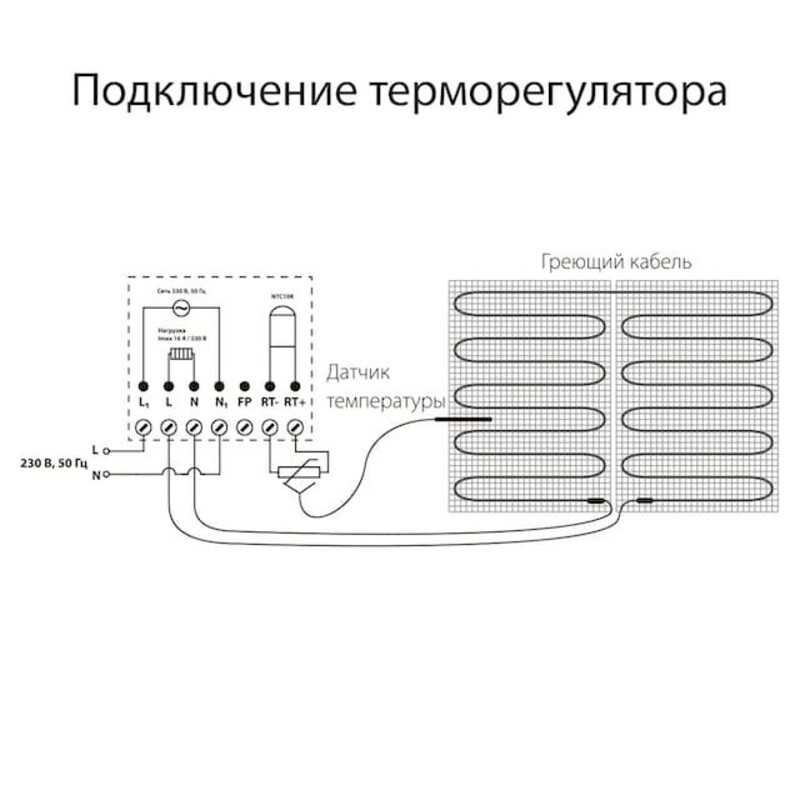 Терморегулятор электромеханический для теплого пола. Цвет Белый. Werkel (Веркель). Встраиваемые механизмы. W1151101 - a051133