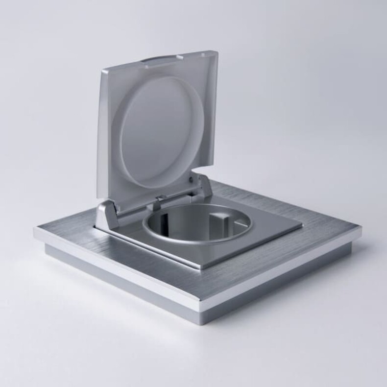 Рамка на 1 пост. Цвет Алюминий. Werkel(Веркель). Aluminium. W0011706 / a050948