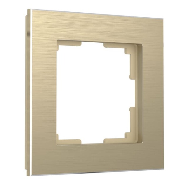 Рамка на 1 пост. Цвет Алюминий шампань. Werkel(Веркель). Aluminium. W0011711 / a052312