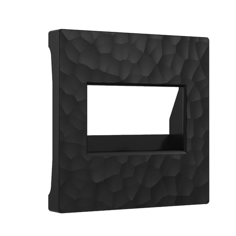 Лицевая панель двойной компьютерной розетки. Цвет Чёрный. Werkel(Веркель). Hammer. W1291108 / a052048